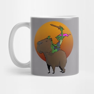 Goblin Riding Capybara Mug